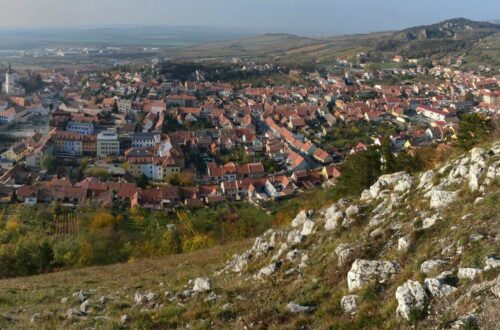 pohled na Mikulov ze Svatého kopečku