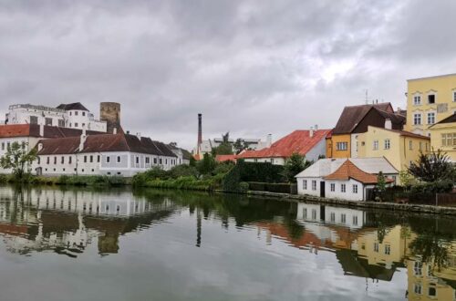pohled na Jindřichův Hradec přes Malý Vajgar