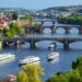 výhled z Letné na pražské mosty