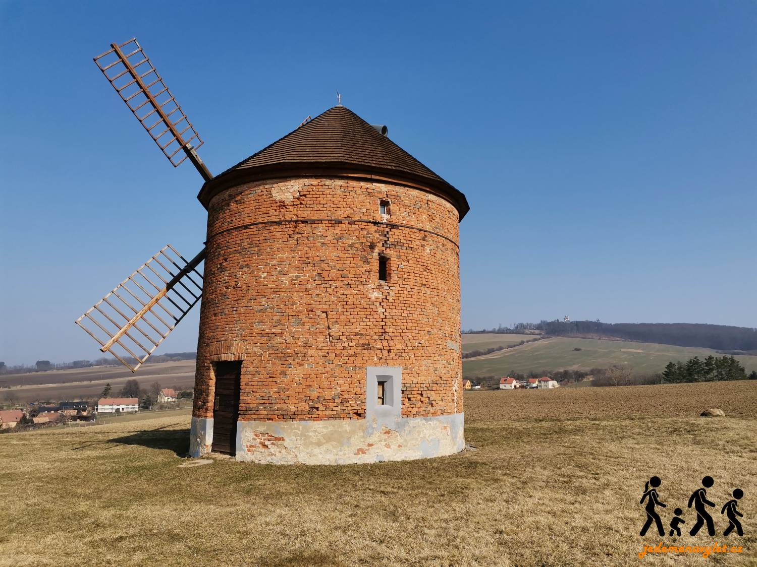 větrný mlýn Chvalkovice