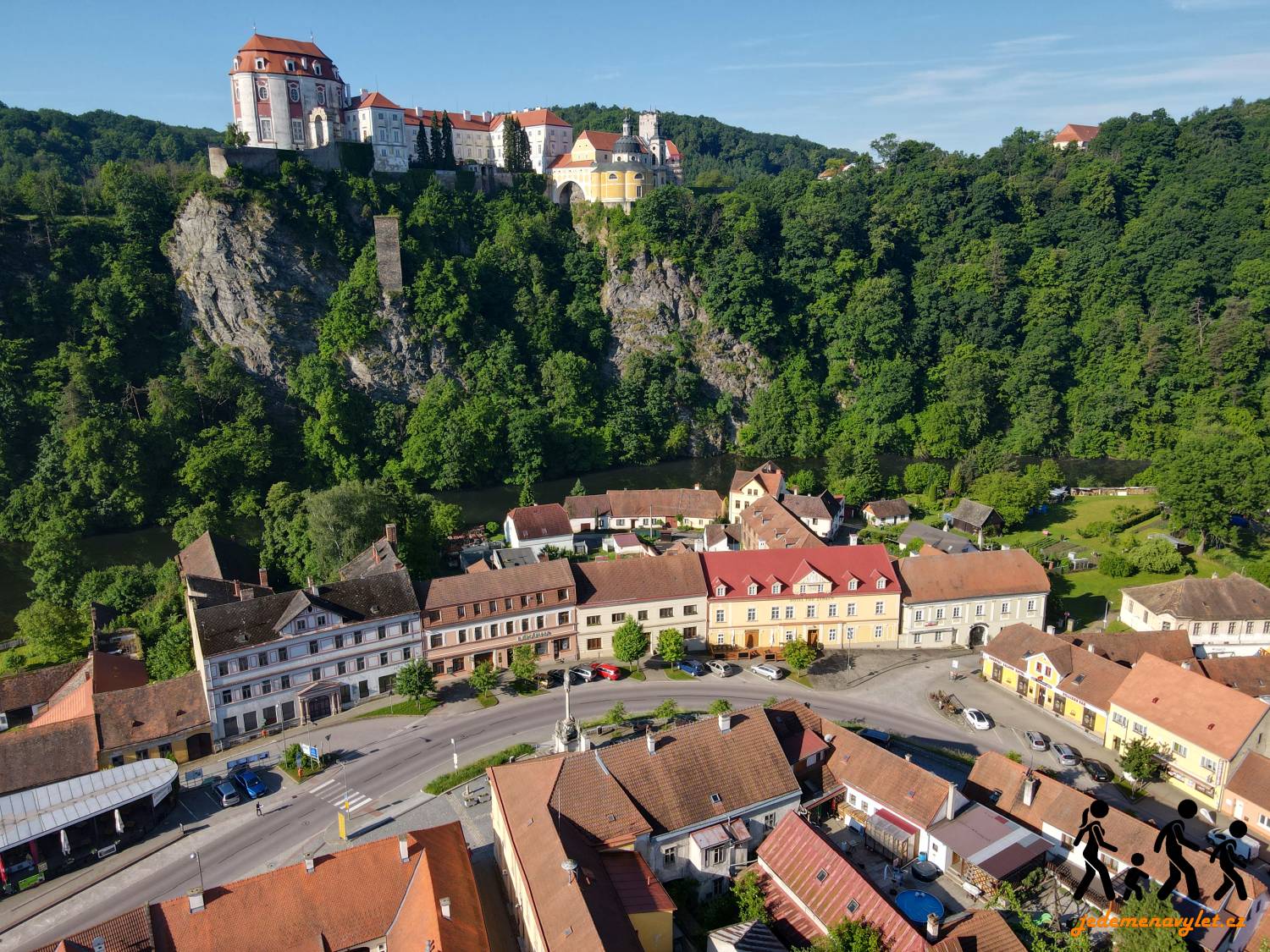 město a zámek Vranov nad Dyjí