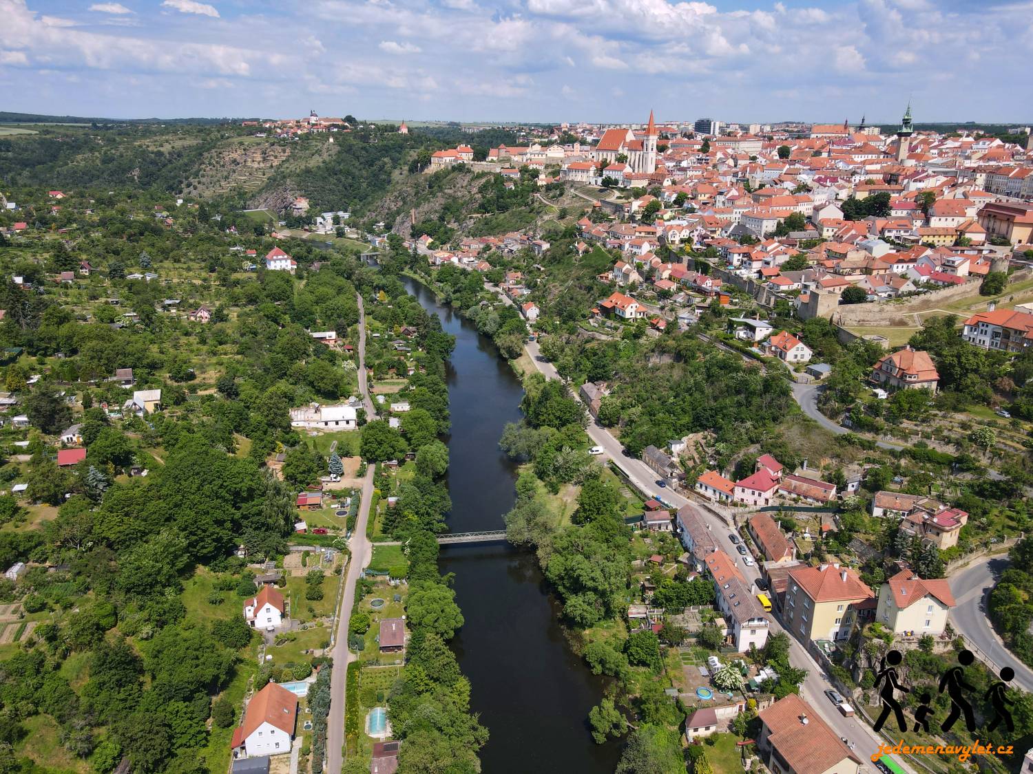 řeka Dyje a město Znojmo