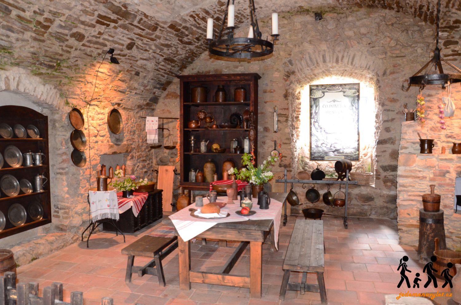 kuchyně Spišského hradu