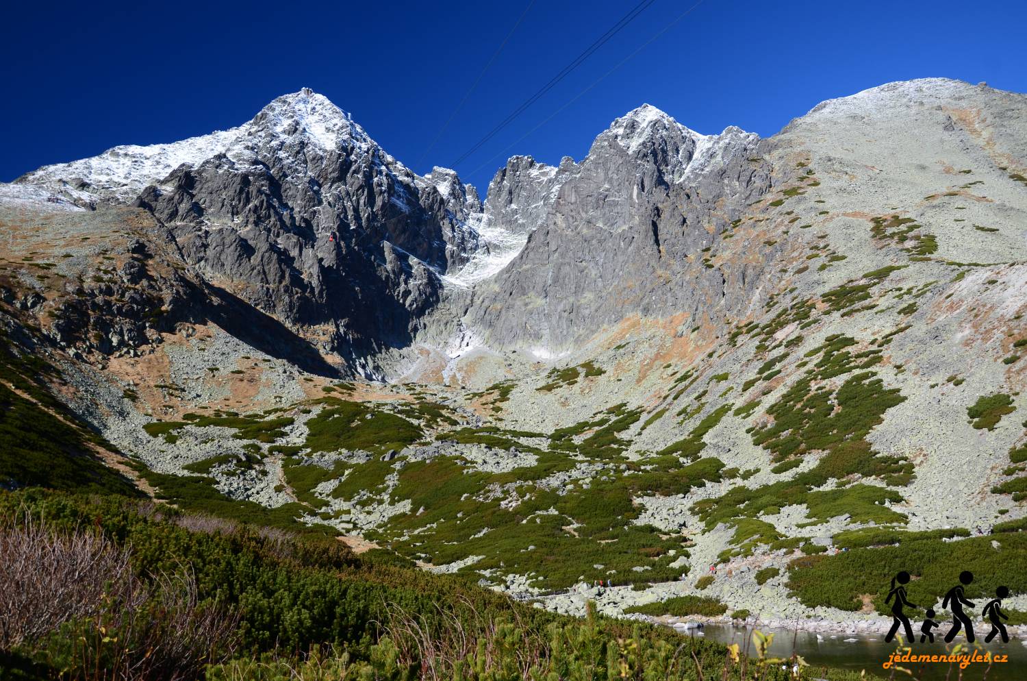 Lomnický štít od Skalnatého plesa