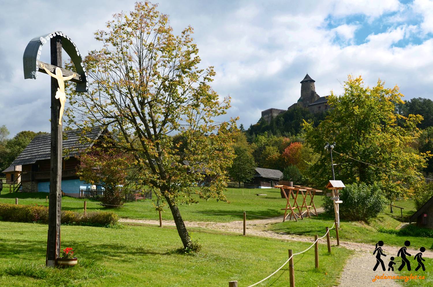 skanzen a hrad ve Staré Lubovni