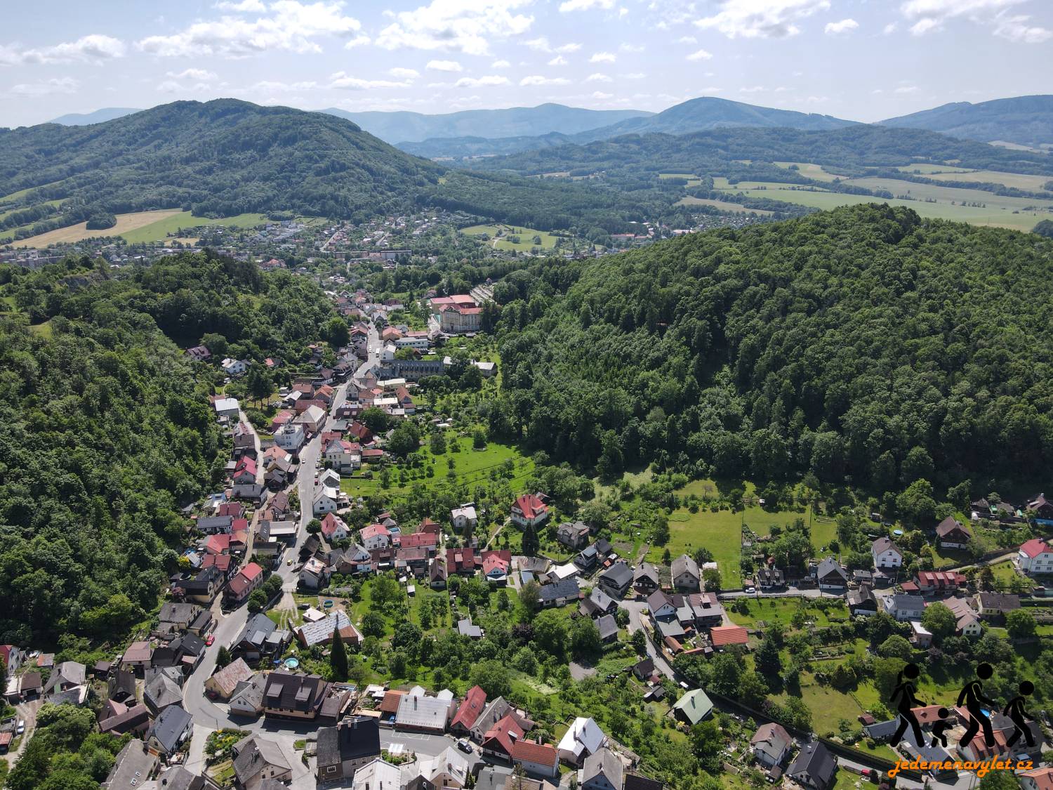 Výhled na Beskydy ze Štramberku