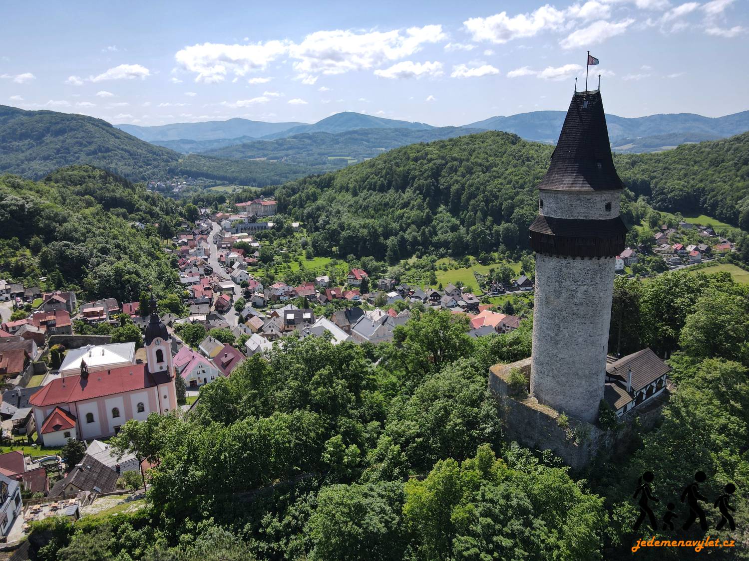 Štramberk v podhůří Beskyd