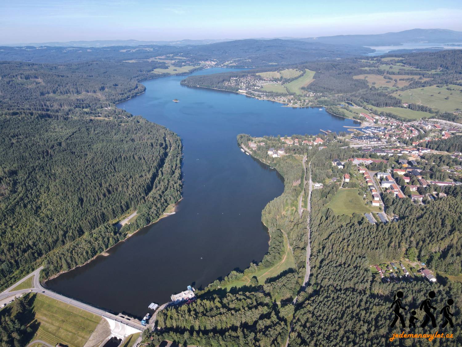 přehrada Lipno na Šumavě
