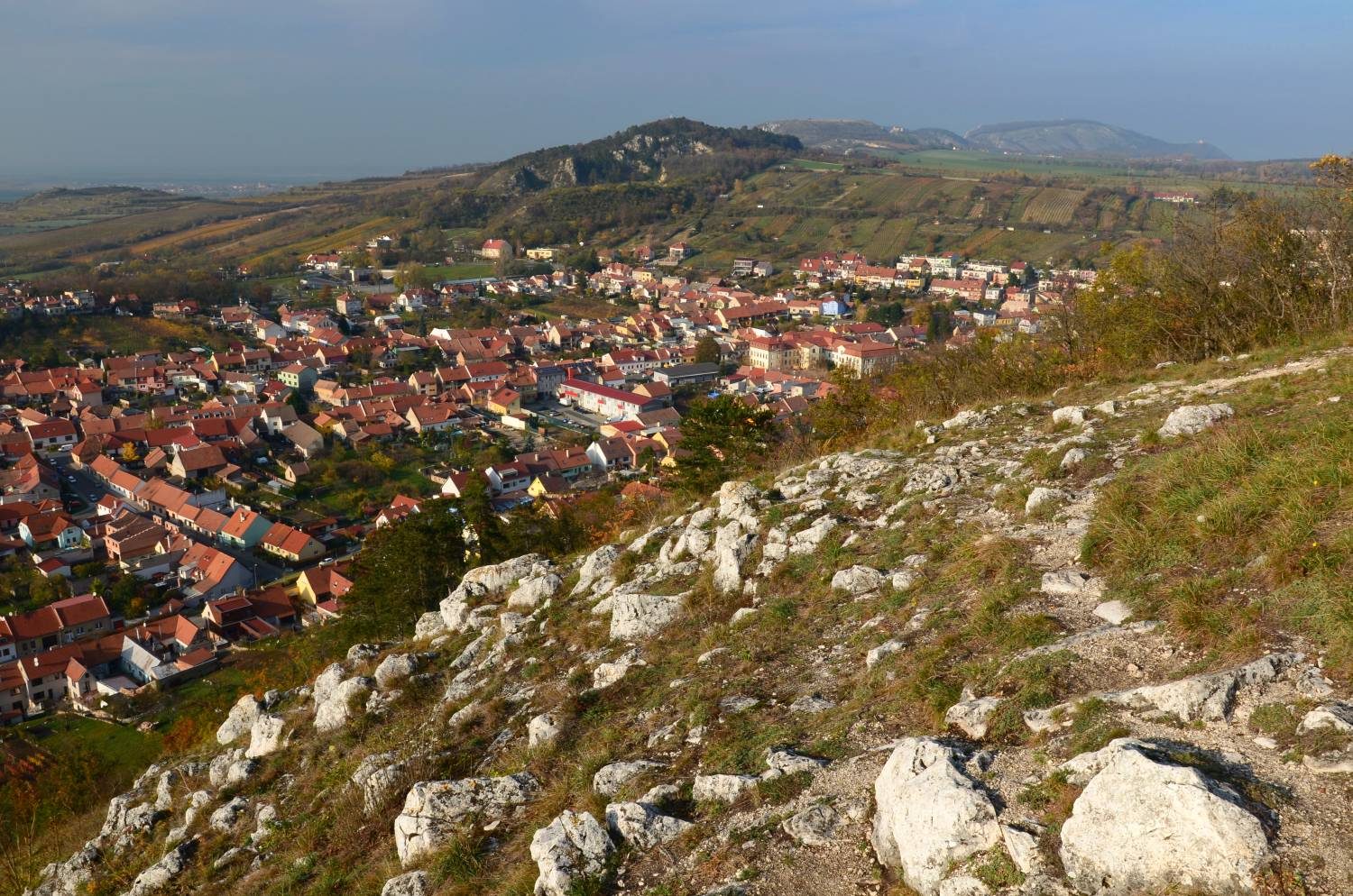 pohled na Mikulov ze Svatého kopečku