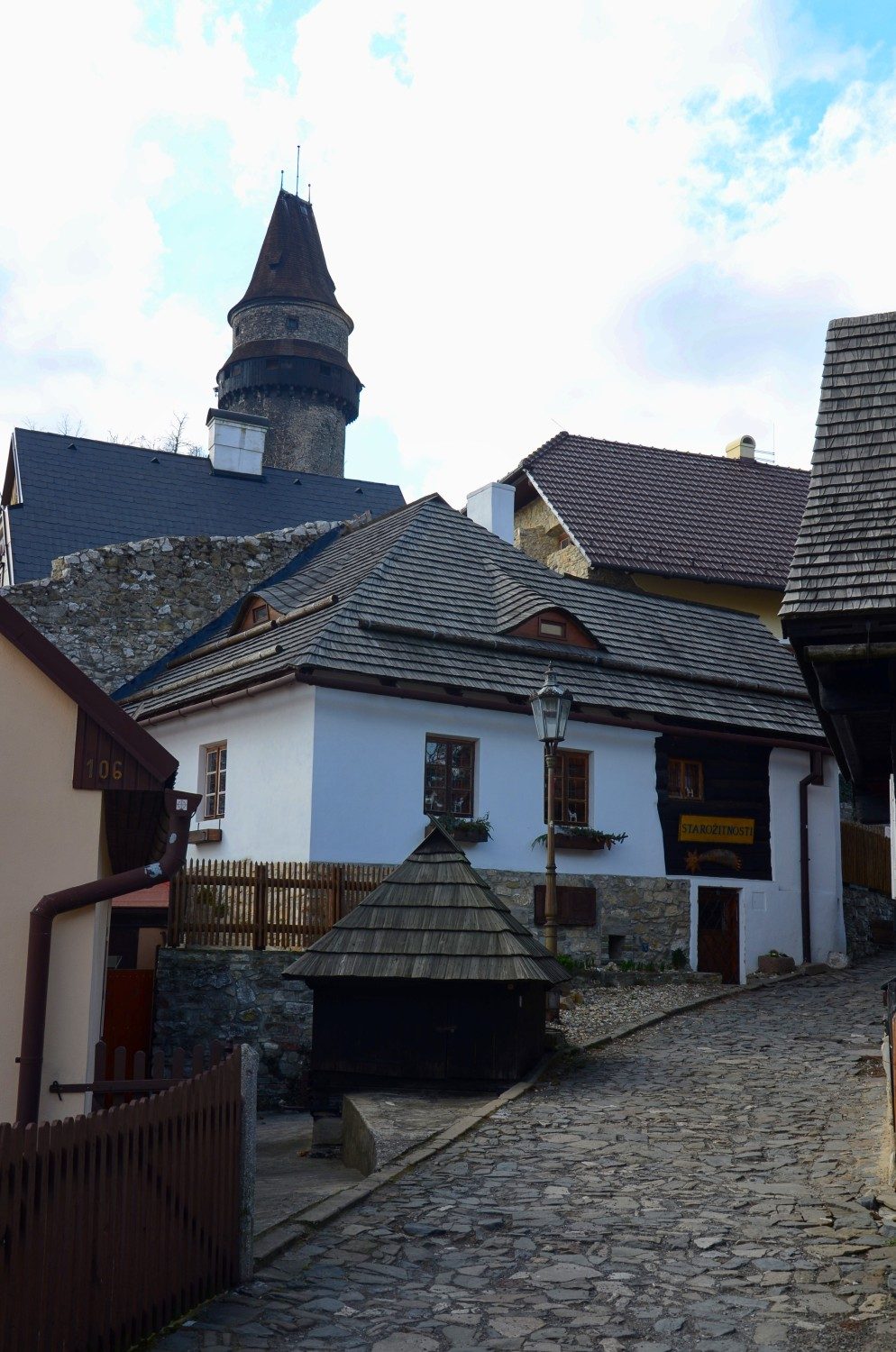 historická ulička ve Štramberku