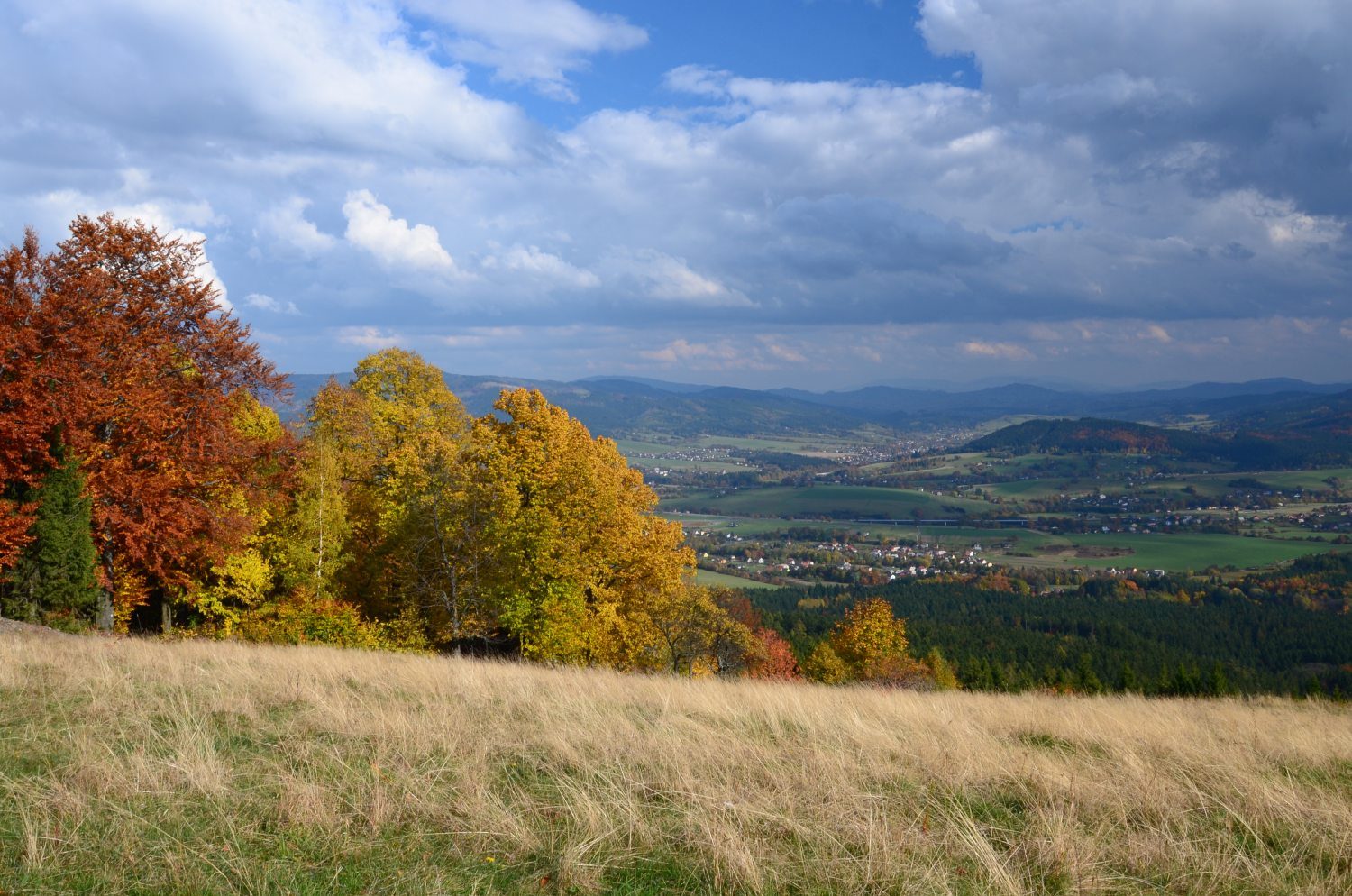 pohled do údolí pod Kozubovou